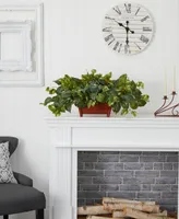 Nearly Natural Pothos Artificial Plant in Decorative Rectangular Planter