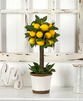 Nearly Natural Lemon Ball Artificial Topiary Arrangement