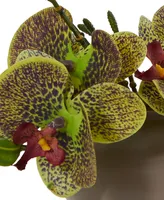 Nearly Natural 7'' Phalaenopsis Orchid Artificial Arrangement, Set of 3