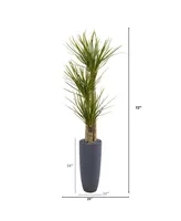 Nearly Natural 6' Yucca Artificial Tree in Bullet Planter