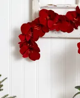 Nearly Natural 5' Amaryllis Silk Garland