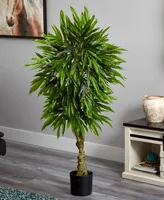 Nearly Natural Slim Mango Artificial Tree Uv Resistant