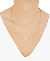 14k Gold Diamond-Cut Rope Chain 20" Necklace (2-1/2mm)