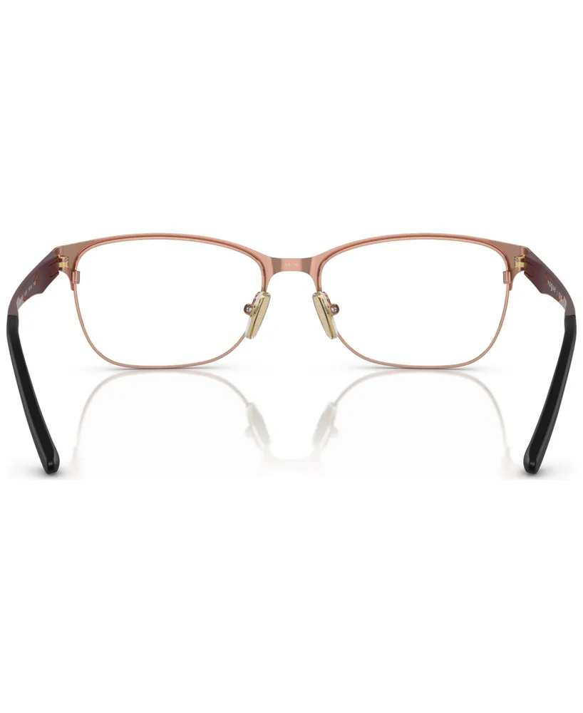 Vogue Eyewear Women's Square Eyeglasses, VO3940 54 - Top Bordeaux, Rose Gold