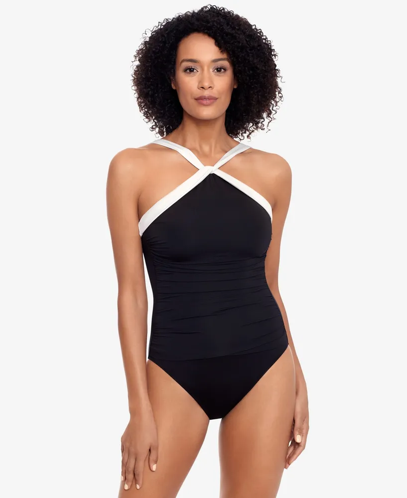 Lauren by Ralph Lauren Bel Air Colorblocked One-Piece Swimsuit