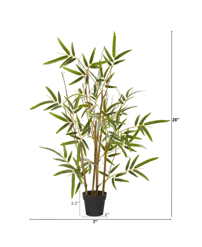 Nearly Natural 28" Bamboo Artificial Tree