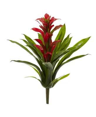Nearly Natural 15-In. Bromeliad Artificial Flower, Set of 4