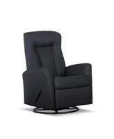 Simplie Fun Burren Handle Manual Glider Swivel Recliner