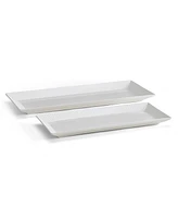 Mikasa Trellis Bone China Bread Tray Set of 2