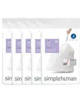 simplehuman Code J Custom Fit Liners, Pack of 100