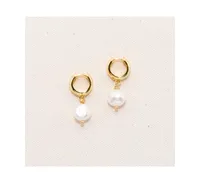 Joey Baby 18K Gold Plated Freshwater Pearls - Pete Earrings For Women