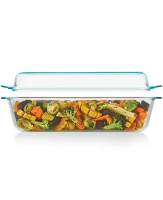 Pyrex Deep 9" x 13" 2 in 1 Glass Baking Dish with Glass Lid, Set of 2