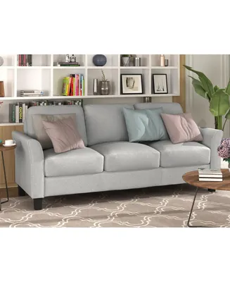 Simplie Fun 3-Seat Sofa Living Room Linen Fabric Sofa (3-Seat Sofa)