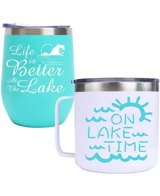 Lake Life, Lake Life Gifts, Lake Gifts, Christmas Gifts, Lake Time Tumblers Cup Coffee Mug, Gifts for Lake Lovers, Gifts for Lake House Owner, Lake Ti