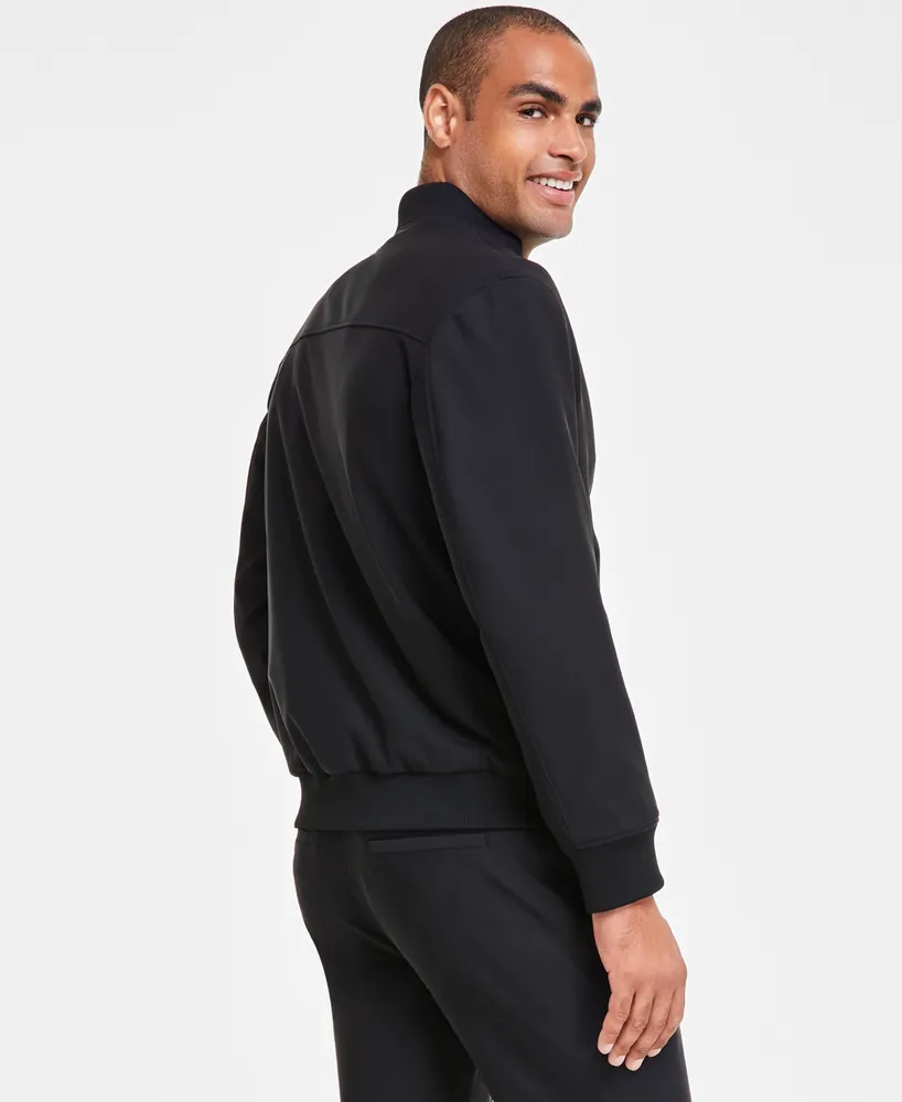 Alfani Men's Alfatech Regular-Fit Full-Zip Ponte-Knit Bomber Jacket, Created for Macy's