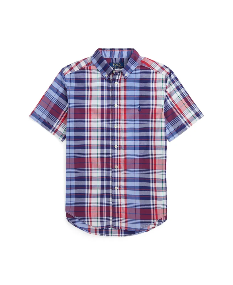 Polo Ralph Lauren Toddler and Little Boys Plaid Cotton Poplin Shirt