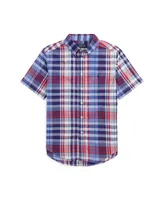 Polo Ralph Lauren Toddler and Little Boys Plaid Cotton Poplin Shirt