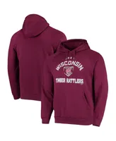 Men's Under Armour Maroon Wisconsin Timber Rattlers All Day Raglan Fleece Pullover Hoodie