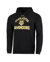 Men's Under Armour Black Charleston RiverDogs All Day Raglan Fleece Pullover Hoodie