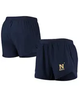 Women's Under Armour Navy Midshipmen Fly By Run 2.0 Performance Shorts