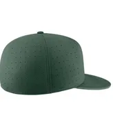 Men's Nike Green Michigan State Spartans Aero True Baseball Performance Fitted Hat