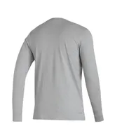 Men's adidas Heather Gray Lafc Icon Long Sleeve T-shirt