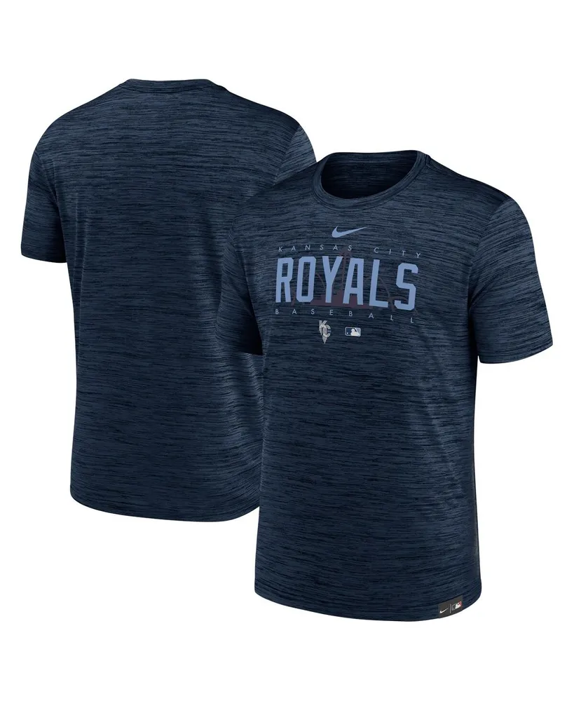 Men's Nike Navy Kansas City Royals Connect Velocity Practice Performance T-shirt