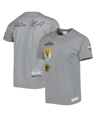 Men's Mitchell & Ness Heather Gray Boston Bruins City Collection T-shirt