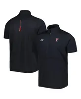 Men's Under Armour Black Texas Tech Red Raiders Motivate Half-Zip Jacket