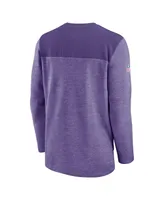 Men's Nike Purple Minnesota Vikings Sideline Lockup Performance Quarter-Zip Top