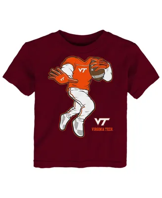 Toddler Boys and Girls Maroon Virginia Tech Hokies Stiff Arm T-shirt