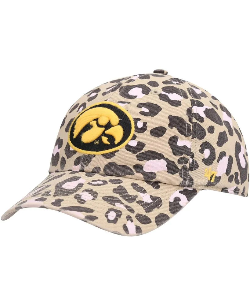 Women's '47 Brand Khaki Iowa Hawkeyes Bagheera Clean Up Adjustable Hat