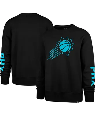 Men's '47 Brand Black Phoenix Suns 2022/23 City Edition Two-Peat Headline Pullover Sweatshirt
