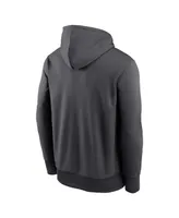 Men's Nike Anthracite Chicago White Sox Bracket Icon Performance Pullover Hoodie