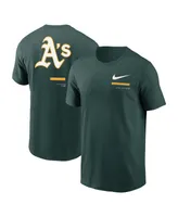 Men's Nike Green Oakland Athletics Over the Shoulder T-shirt