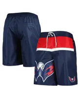 Men's Starter Navy Washington Capitals Sea Wind Swim Trunks