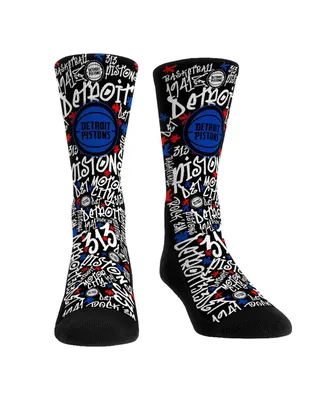 Men's and Women's Rock 'Em Socks Detroit Pistons Graffiti Crew