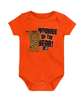 Infant Boys and Girls Orange Philadelphia Flyers Star Wars Wookie of the Year Bodysuit