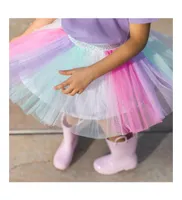Little and Big Girls Cotton Candy Fairy Tutu Skirt