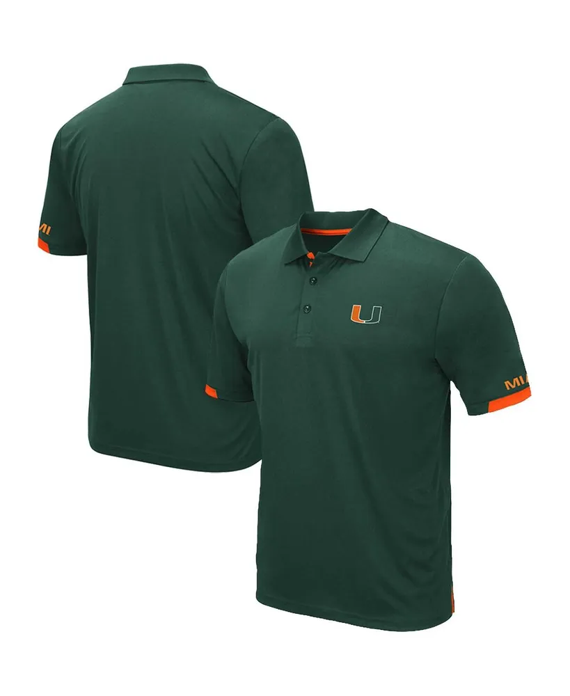 Men's Colosseum Orange Miami Hurricanes Big and Tall Santry Polo Shirt