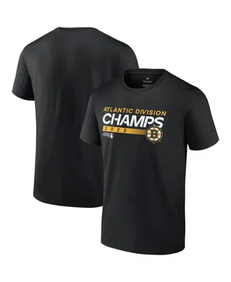 Men's Fanatics Black Boston Bruins 2023 Atlantic Division Champions T-shirt