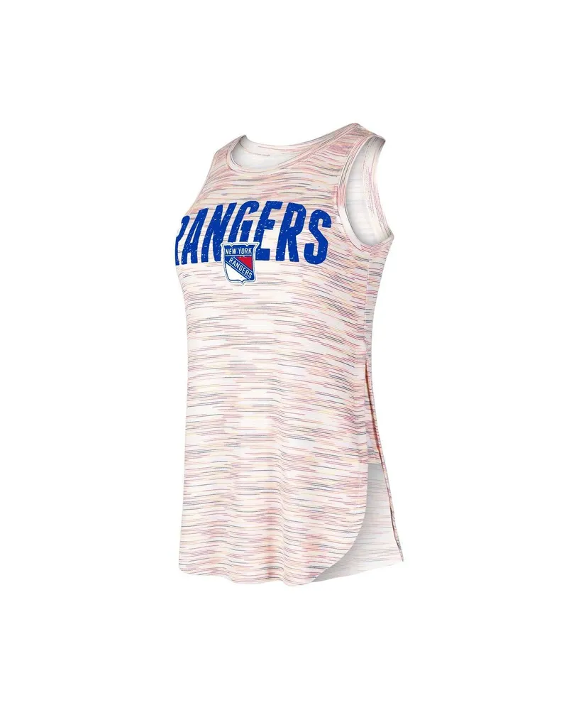 Women's Concepts Sport New York Rangers Sunray Multicolor Tri-Blend Tank Top