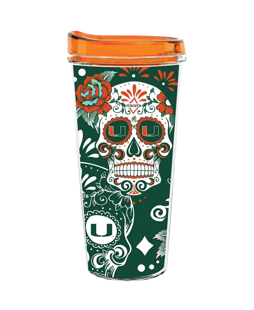 Miami Hurricanes 22 Oz Dia de los Muertos Tumbler