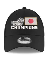 Men's New Era Black Japan Baseball 2023 World Baseball Classic Champions Locker Room Replica 9FORTY Adjustable Hat