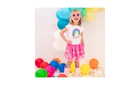 Sweet Wink Little and Big Girls Magical Rainbow Tutu Skirt