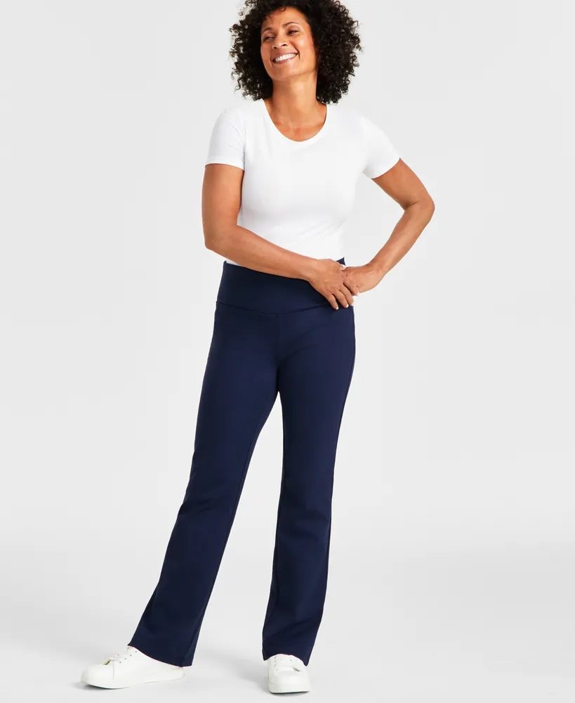 Style & Co Petite Pull-On Bootcut Ponte Pants, Created for Macy's