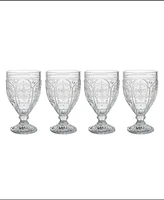 Fitz and Floyd Trestle 12-oz Goblet Glasses 4-Piece Set