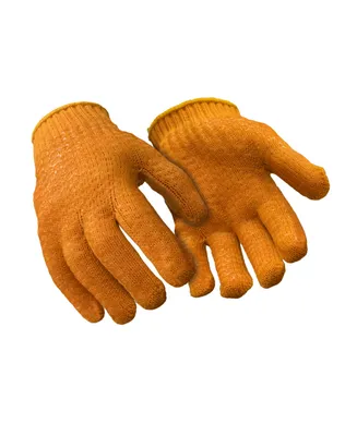 RefrigiWear Men's Double Sided Pvc Honeycomb Grip Acrylic Knit Work Gloves (Pack of 12 Pairs)