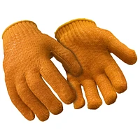 RefrigiWear Men's Double Sided Pvc Honeycomb Grip Acrylic Knit Work Gloves (Pack of 12 Pairs)