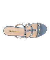 Olivia Miller Women's Asia Studded Heel Sandal